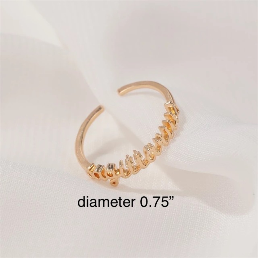 ♐️ Sagittarius Zodiac Ring | Gold | Adjustable